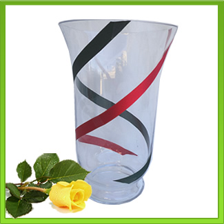 28cm Theme Ribbon Standard Vase