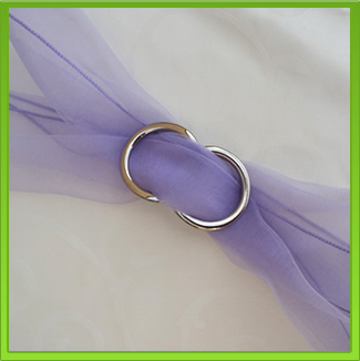 Lilac Purple Chair Sash (tie back)