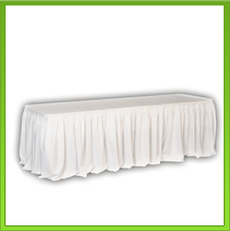 White Table Skirt / Frill